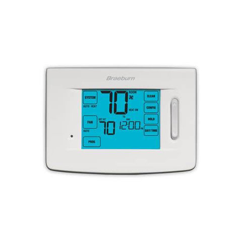 Braeburn Premier Programmable Touchscreen Thermostat, Front View