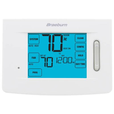 Braeburn Premier Programmable Touchscreen Thermostat, Front View