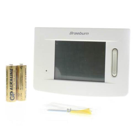 Braeburn Premier Programmable Touchscreen Thermostat, Front View 2