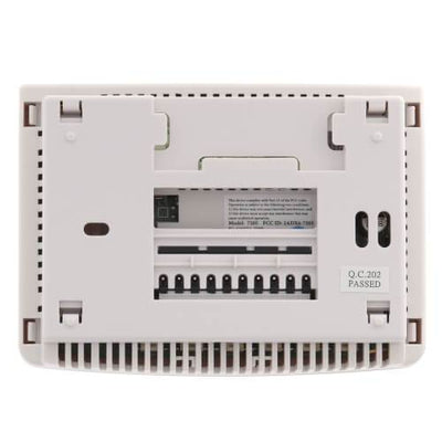 Braeburn BlueLink Wi-Fi Programmable Thermostat, View From Behind