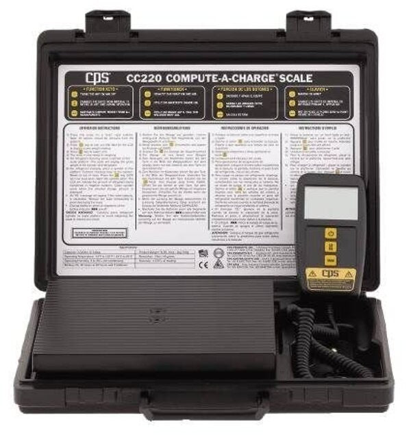 CPS CC220 Electronic Refrigerant Scale Side View