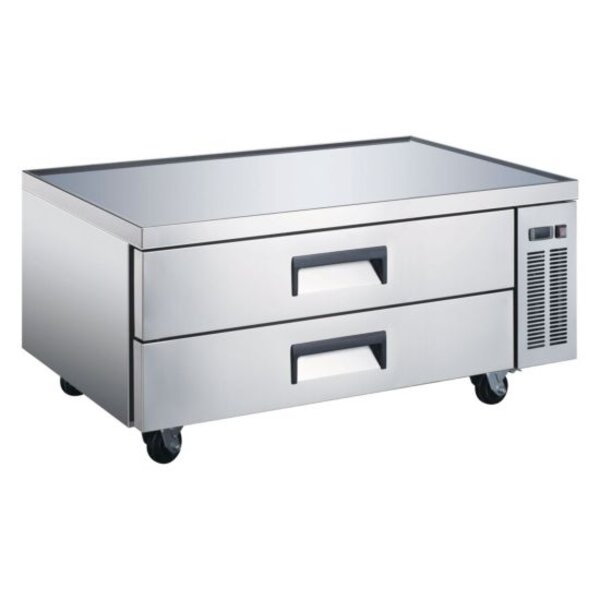 Coldline CB52 52" Two Drawer Refrigerated Chef Base Equipment Stand Side View
