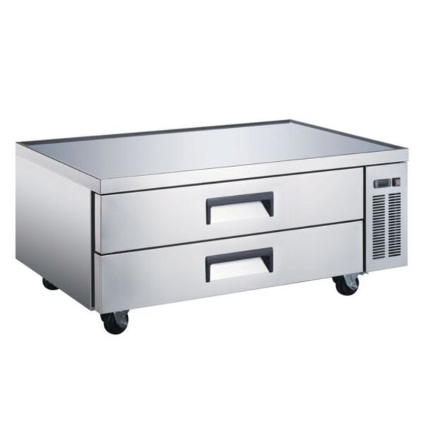 Coldline CB60 60" Two Drawer Refrigerated Chef Base Equipment Stand Side View