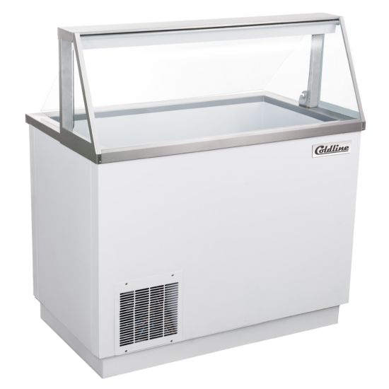 Coldline DIP-46 47" Ice Cream Dipping Cabinet Freezer | (8) Tub Capacity Side View  