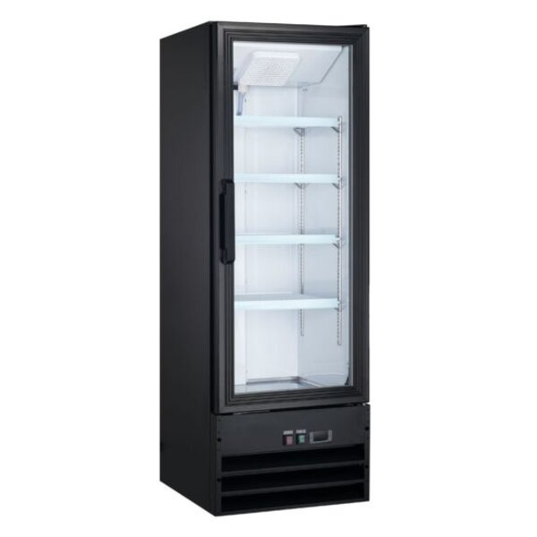 Coldline G10-B 21" Glass Door Merchandiser Refrigerator with LED Lighting Side View