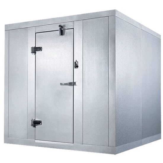 Coldline WCS-6X8 6' x 8' Indoor Walk-in Cooler Box, Stainless Steel Side View