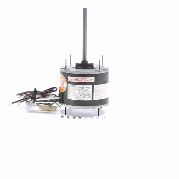 Century 1/4 - 1/6 HP Condenser Fan Motor, 1625 RPM, 208-230V, PSC, Frame 42, For HVAC Units