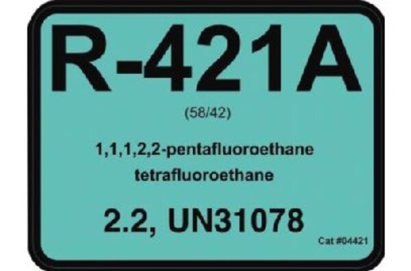 Diversitech 04421 R-421A Refrigerant ID Labels 10 Pack Front View