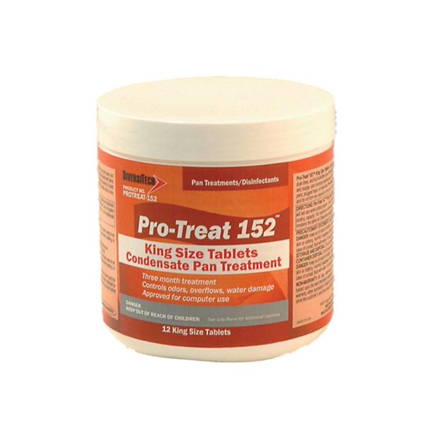 Diversitech PROTREAT-152 Pro-Treat® 152 King-Size Premium Condensate Drain Pan Treatment 12 Tabs per Jar Front View