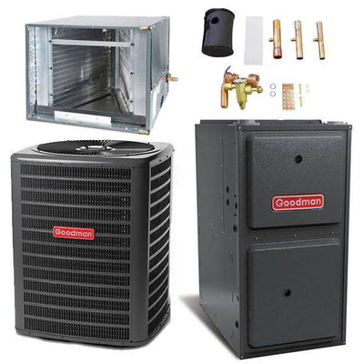 Goodman 1.5 Ton Cooling 15 SEER; 60k BTU Heating; 97% AFUE Gas Electric Air Conditioner System