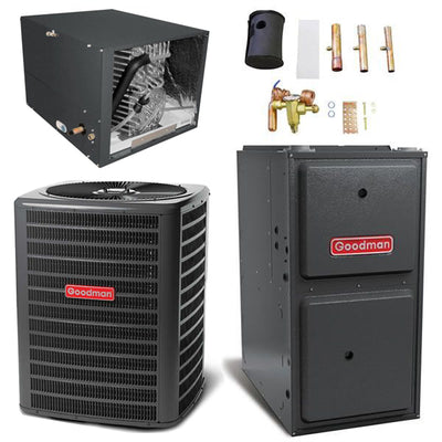 Goodman 4 Ton Cooling 14.5 SEER; 120k BTU Heating; 92% AFUE Gas Electric Air Conditioner System << Shipping in 48 States >>