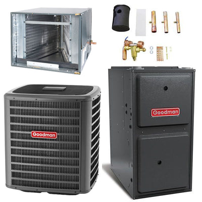 Goodman 4 Ton Cooling 14.5 SEER; 120k BTU Heating; 97% AFUE Gas Electric Air Conditioner System << Shipping in 48 States >>