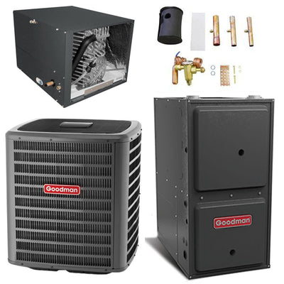 Goodman 3 Ton Cooling 17 SEER; 80k BTU Heating; 97% AFUE Gas Electric Air Conditioner System