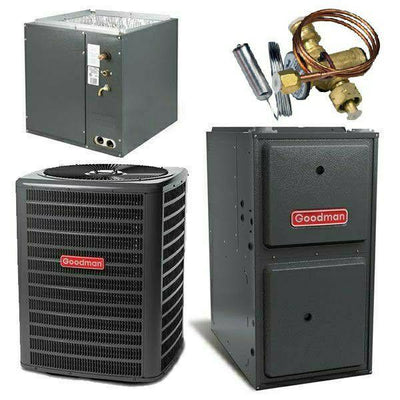 Goodman 3.5 Ton Cooling 15.5 SEER; 120k BTU Heating; 97% AFUE Gas Electric Air Conditioner System << Shipping in 48 States >>