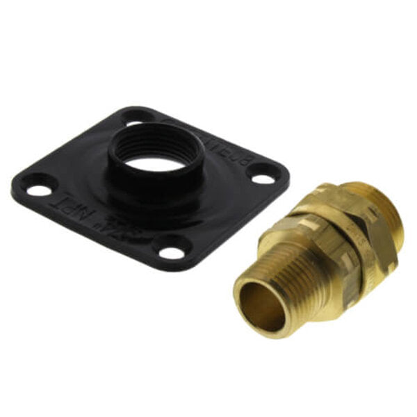 Gastite XR3TRM-8 1/2" Termination Fitting - Square Steel Flange Side View