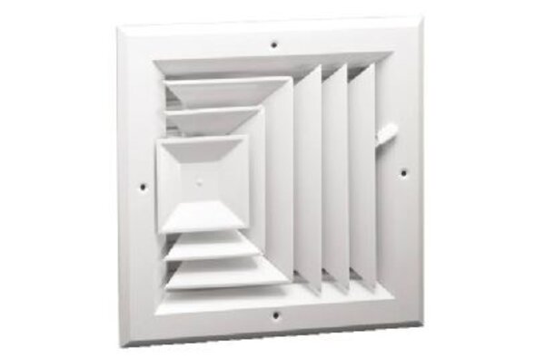 Hart & Cooley 050713 Aluminum Ceiling Diffusers 12 12 W Side View