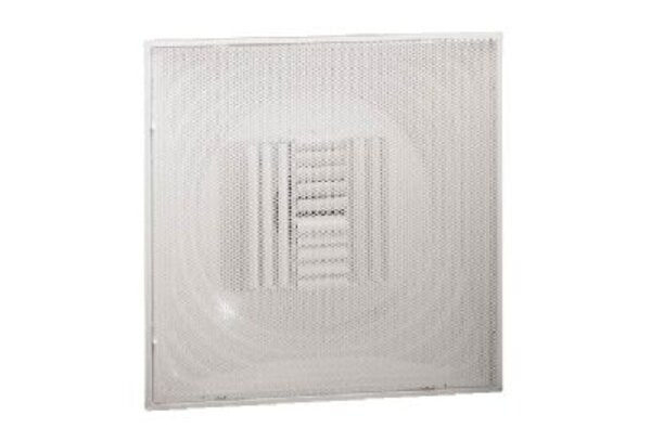 Hart & Cooley 050802 Commercial T-Bar Curved-Blade Perforated Diffusers 08 W Side View