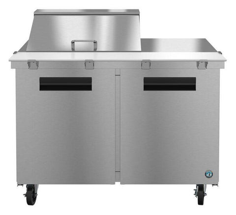 Hoshizaki 48” 2 Door Mega Top Stainless Steel Refrigerated Sandwich Prep Table Front View