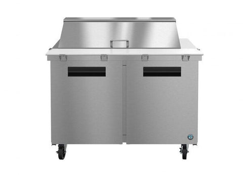 Hoshizaki 48” 2 Door Mega Top Stainless Steel Refrigerated Sandwich Prep Table Front View