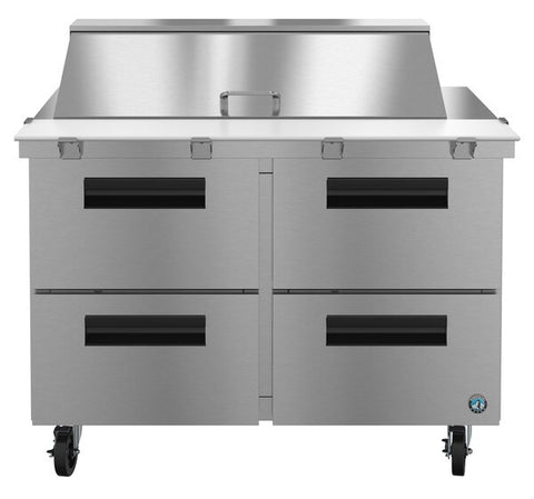 Hoshizaki 48” 4 Drawer Mega Top Stainless Steel Refrigerated Sandwich Prep Table Front View