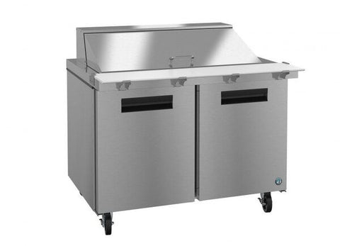 Hoshizaki 27” 2 Drawer Mega Top Stainless Steel Refrigerated Sandwich Prep Table From The Left