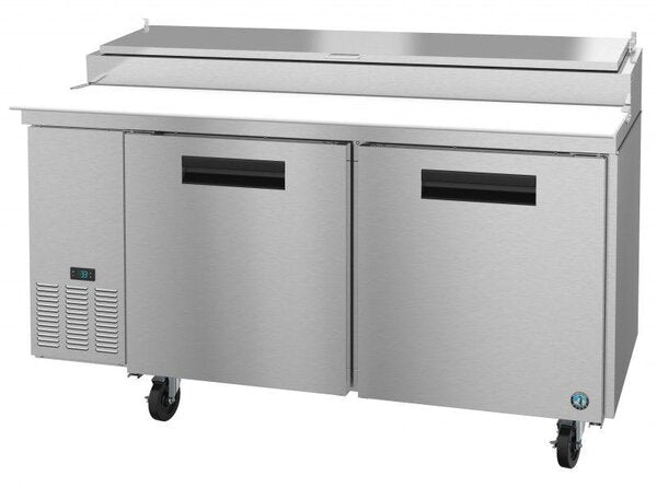Hoshizaki 67" Refrigerator Single Section Pizza Prep Table, 2 Stainless Door From The Right