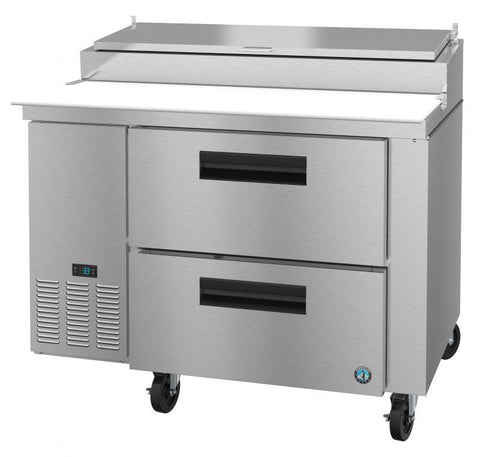 Hoshizaki 46" Refrigerator Single Section Pizza Prep Table, 2 Stainless Drawer From The Right