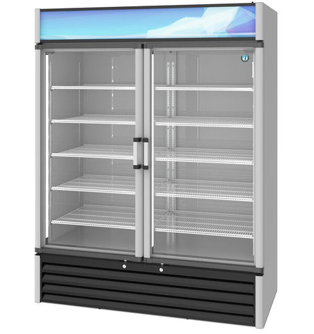 Hoshizaki Two Section Glass Door Refrigerated Merchandiser From The Right
