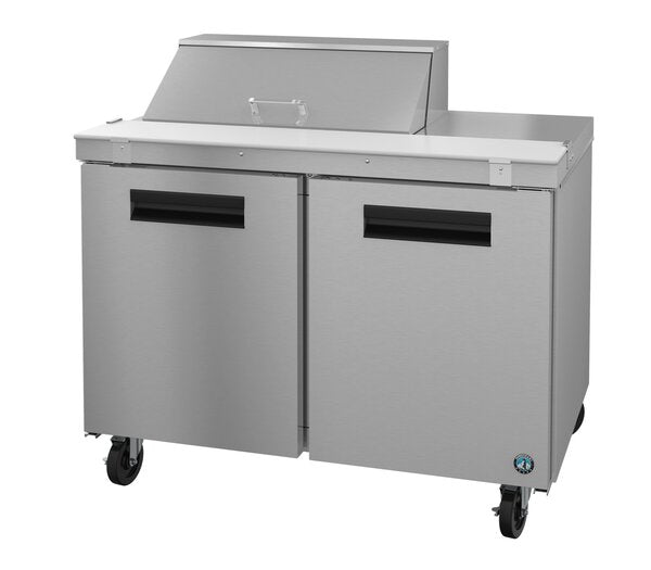 Hoshizaki 48” 2 Door Stainless Steel Refrigerated Sandwich Prep Table The Right