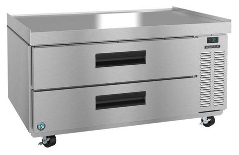 Hoshizaki Single Section Refrigerator Chef Base Prep Table, 2 Stainless Drawer View From The Left