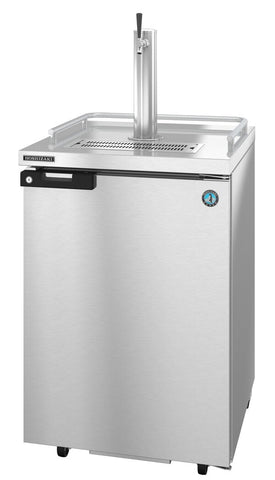 Hoshizaki Single Section Refrigerator Stainless Steel Single Tap Kegerator, View on the Right