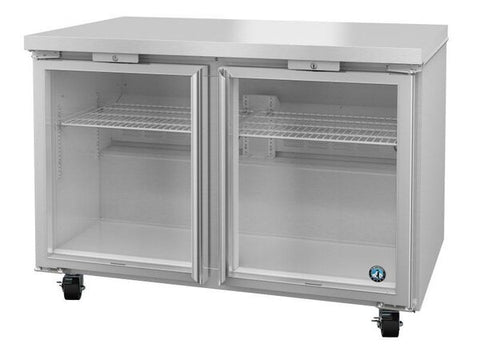  Hoshizaki 48" Refrigerator Two Section Undercounter View From The Right