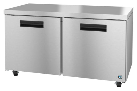 Hoshizaki 60" Refrigerator Two Section Undercounter View From The Right