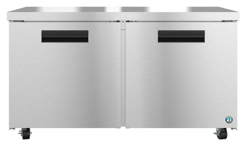 Hoshizaki 60" Refrigerator Two Section Undercounter Front View