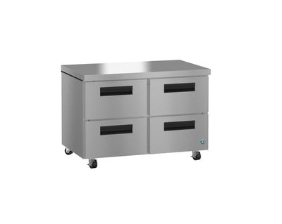 Hoshizaki 48" Refrigerator Two Section Undercounter View From The Right