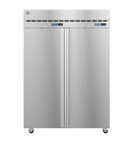 Hoshizaki Two Section Upright Reach-In Refrigerator/Freezer, Half Stainless Front View 