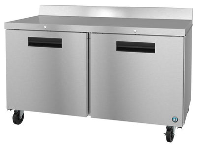 Hoshizaki 60" Two Door Worktop Freezer, Stainless Doors With Lock, View on the Right