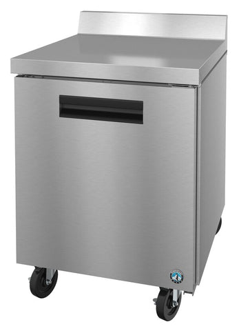 Hoshizaki 27" One Door Worktop Refrigerator, Stainless Doors With Lock, View on the Right