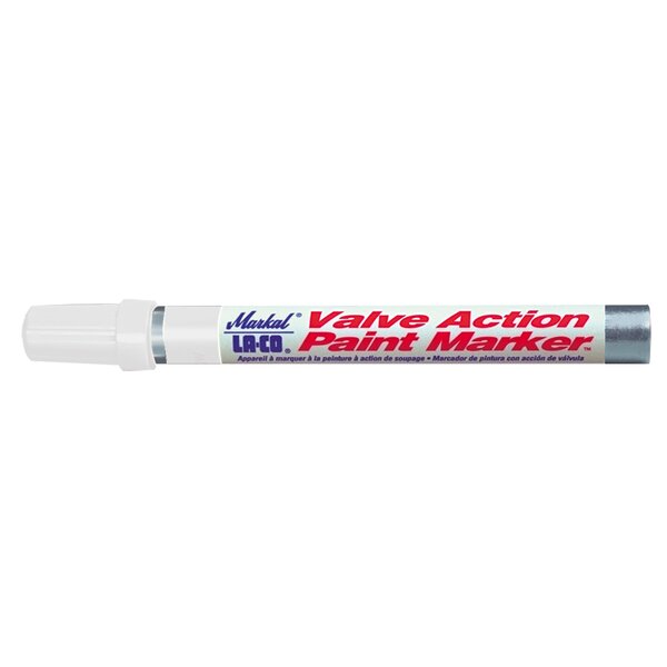 JB 96820 Valve Action™ White Liquid Paint Marker  Side View
