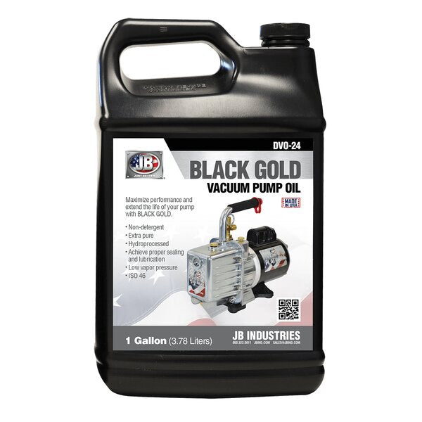 JB DVO-24-BX Black Gold Vacuum Pump Oil Front View