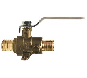Lead Free Brass Ball Valve With Waste Drain-Drop Ear