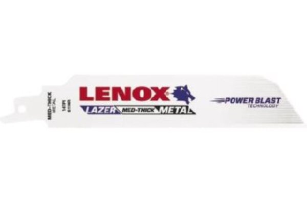 Lenox 201726114R Lazer Reciprocating Blade Front View