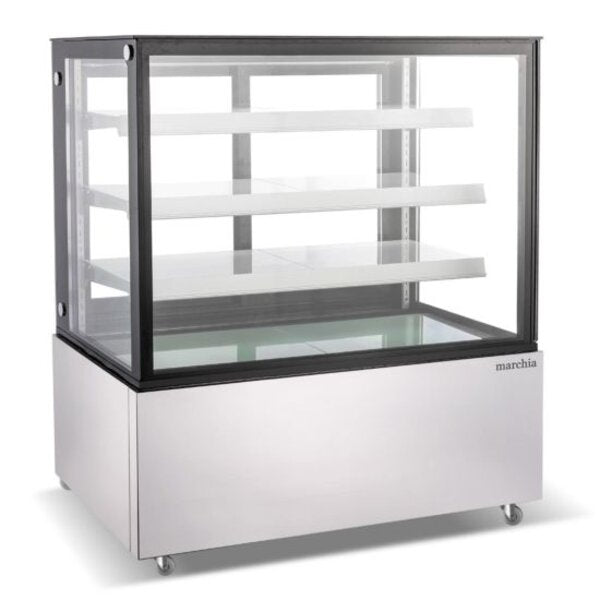 Marchia MBT48-ST 48" Straight Glass Refrigerated Bakery Display Case Side View