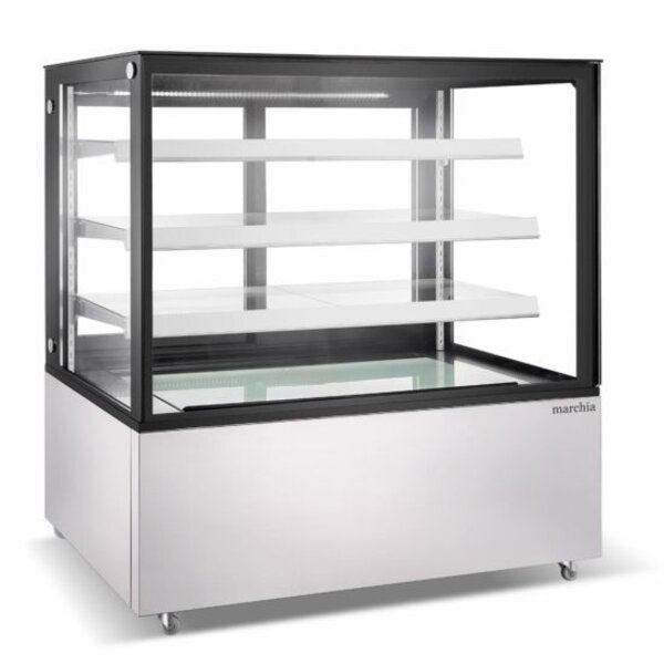 Marchia MBT60-ST 60" Straight Glass Refrigerated Bakery Display Case Side View