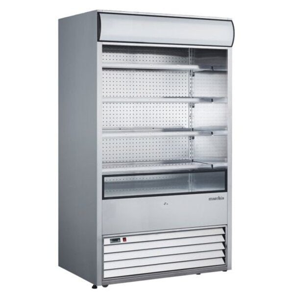 Marchia MDS48 48" Open Air Cooler Grab and Go Refrigerator, 220V Side View