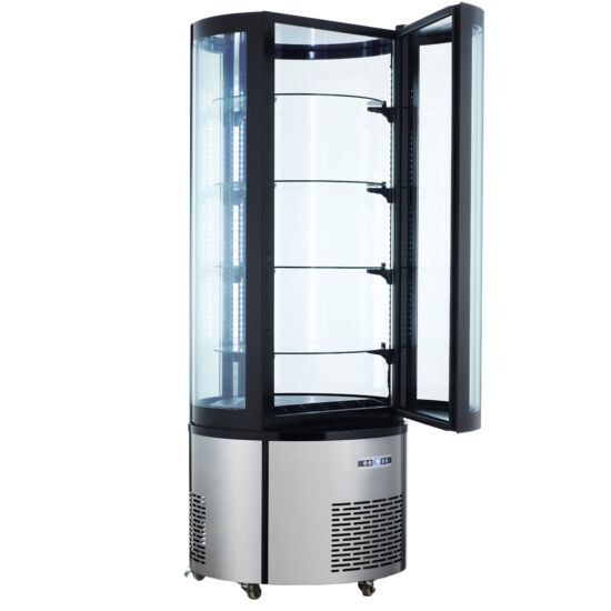 Marchia MVSR400 Vertical Standing Refrigerated Cake Display Case Side View
