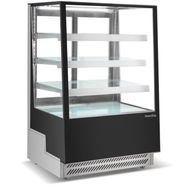 Marchia TMB36 36" Refrigerated Bakery Display Case Straight Glass Side View