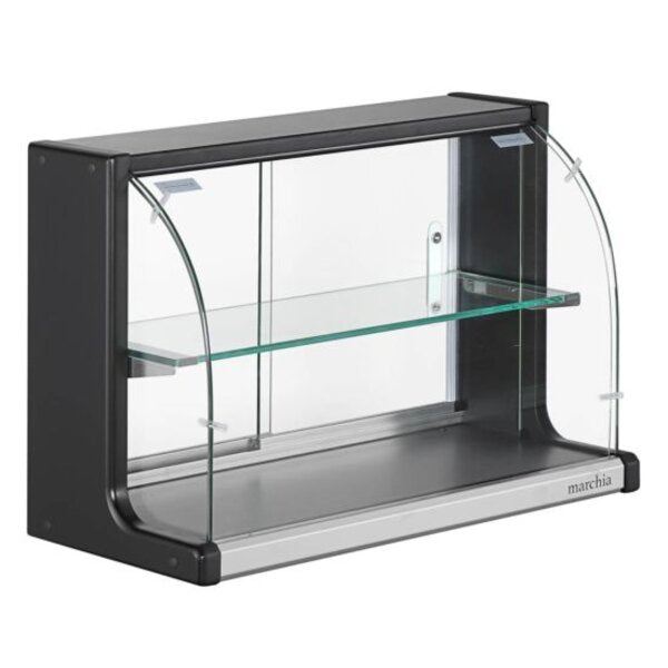 Marchia USTAR-T25 26" Dry Curved Glass Bakery Display Case, Non Refrigerated Side View