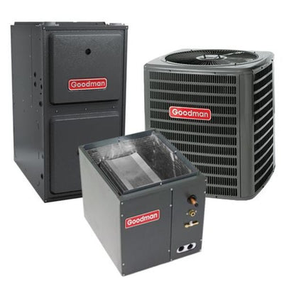 Goodman 2.5 Ton Cooling 14.5 SEER; 100k BTU Heating; 97% AFUE Gas Electric Air Conditioner System