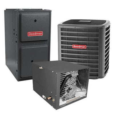 Goodman 2 Ton Cooling 14.5 SEER; 80k BTU Heating; 96% AFUE Gas Electric Air Conditioner System